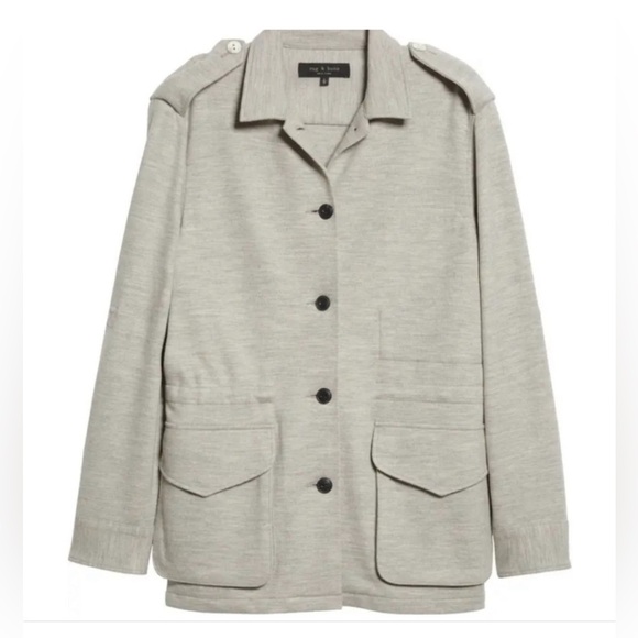 Rag & Bone New York Women's Gray O'Hara Wool Jacket Size M - Picture 3 of 9
